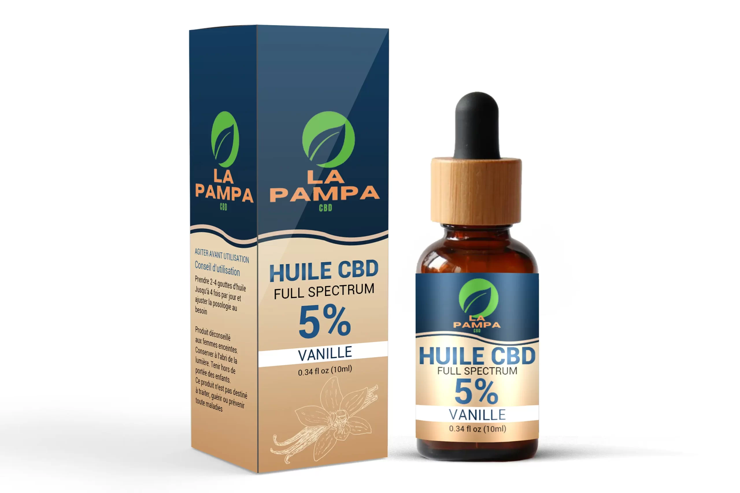 Huile 5% CBD VANILLE